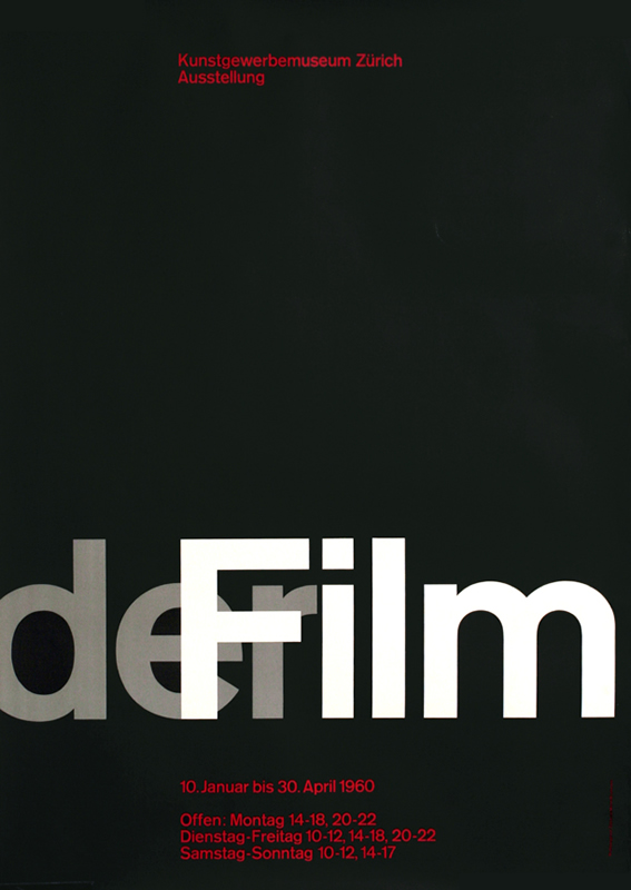 Typographical; black, gray, red, white