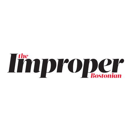 Improper Magazine Logo; black, white, red