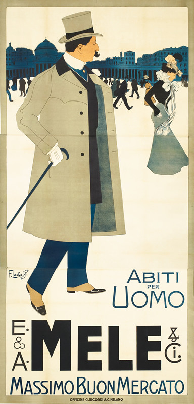 Well dressed man in Piazza Plebescito in Naples; SLATE, BLUE, GRAY, BLACK, beige