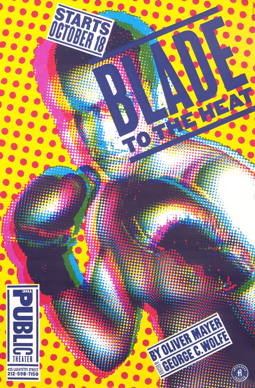 boxer with dots;yellow, red, blue, green